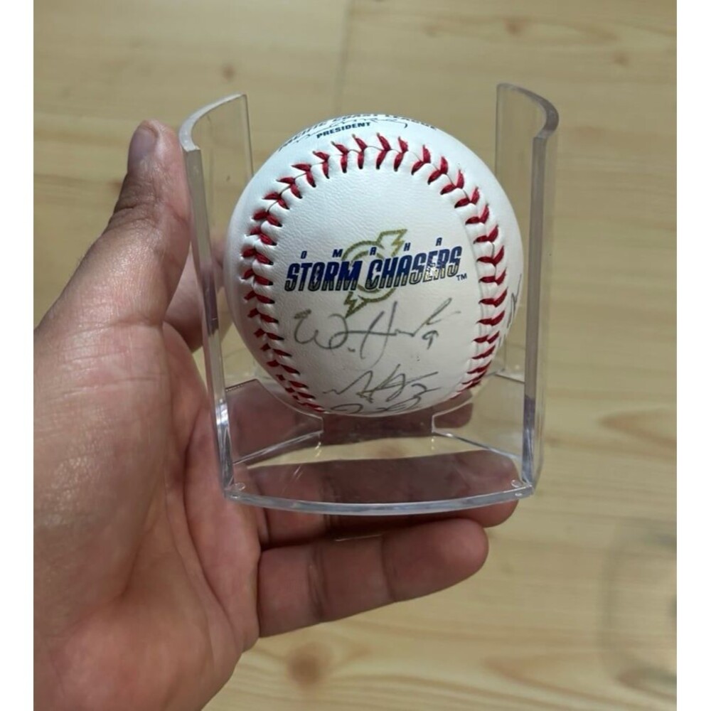 Omaha Stormchasers Pacific Coast League Minor League Signed Autographed Baseball